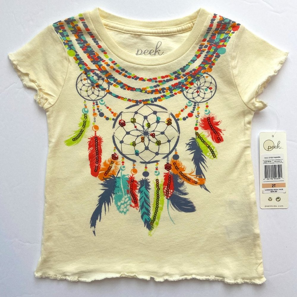 NWT PEEK Dreamcatcher Sparkly Sequins T-Shirt